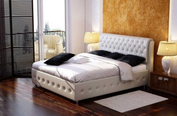 Кровать с мягким изголовьем КИ-110